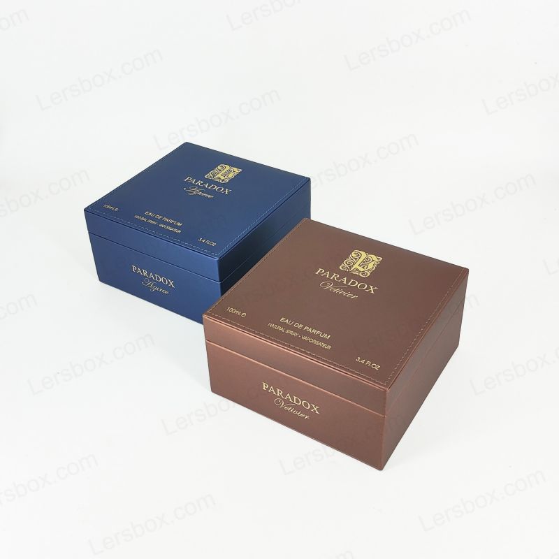 Kotak kulit PU yang tahan lama dan penuh gaya dengan desain khusus untuk kebutuhan ritel, hadiah, dan penyimpanan PU002