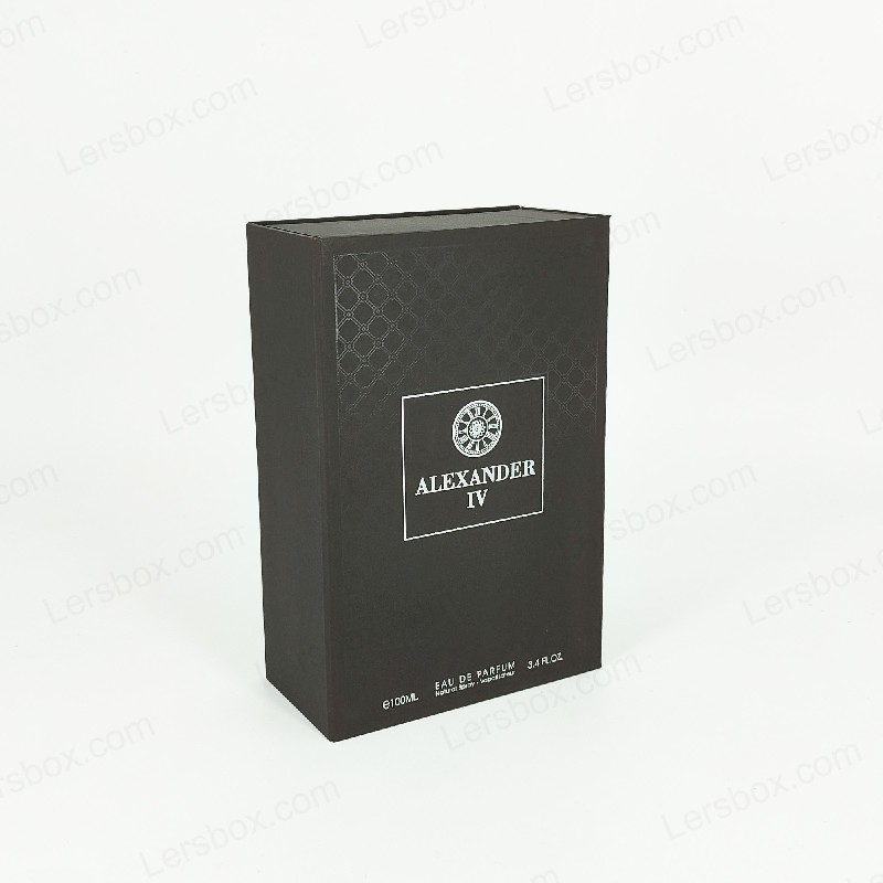 Kotak parfum bertingkat emas dengan tutup kaku dan sisipan EVA untuk presentasi mewah HP021