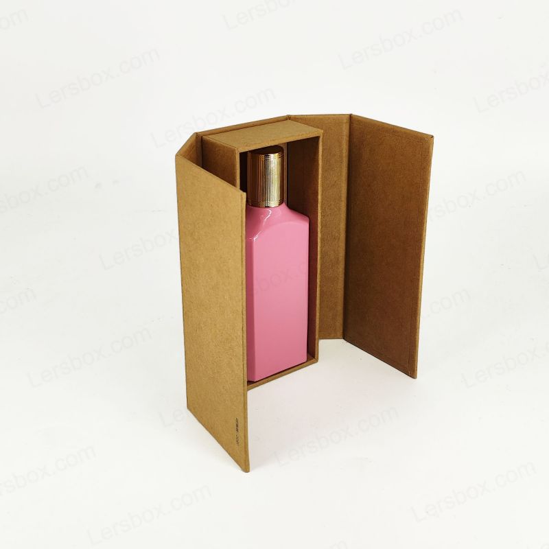 Kotak hadiah parfum foil emas emboss dengan insert eva dan basis kaku HP026