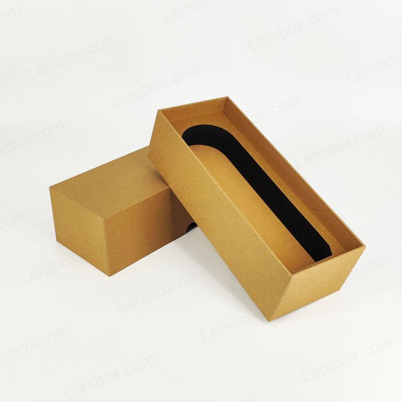Kotak hadiah parfum foil emas emboss dengan insert eva dan basis kaku HP026