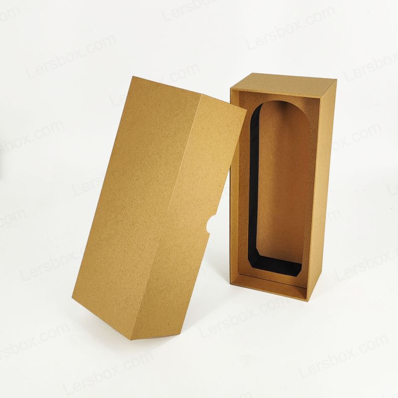 Kotak hadiah parfum foil emas emboss dengan insert eva dan basis kaku HP026
