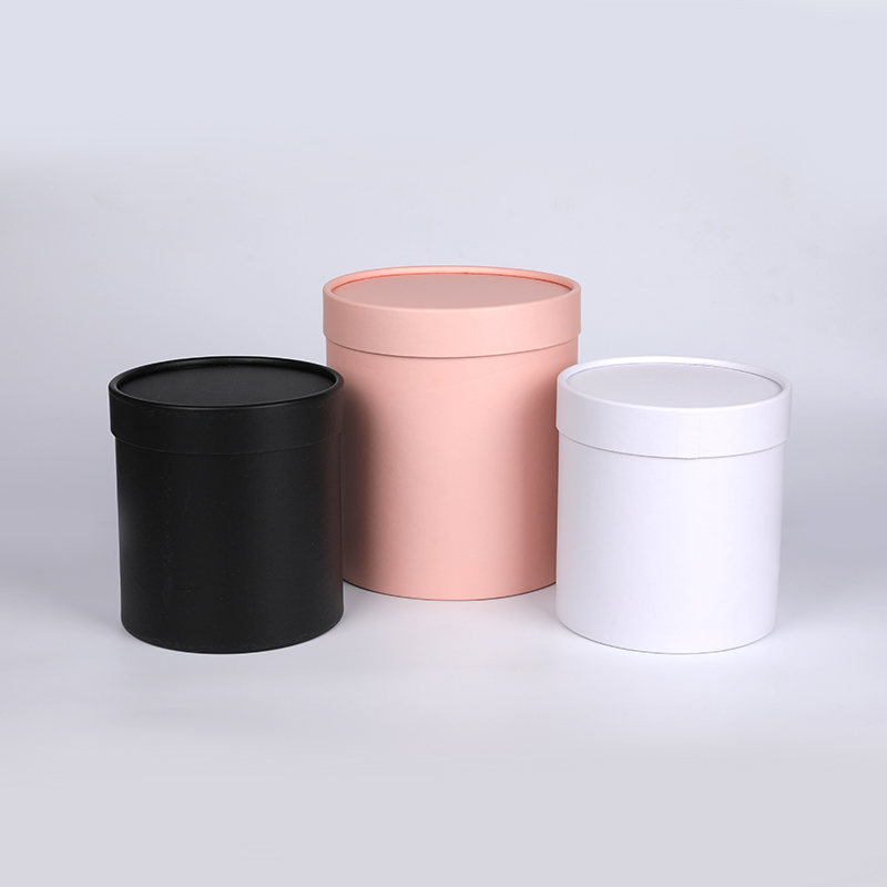 Silinder kertas elegan rahmat modern dengan papan abu -abu 10mm tahan lama