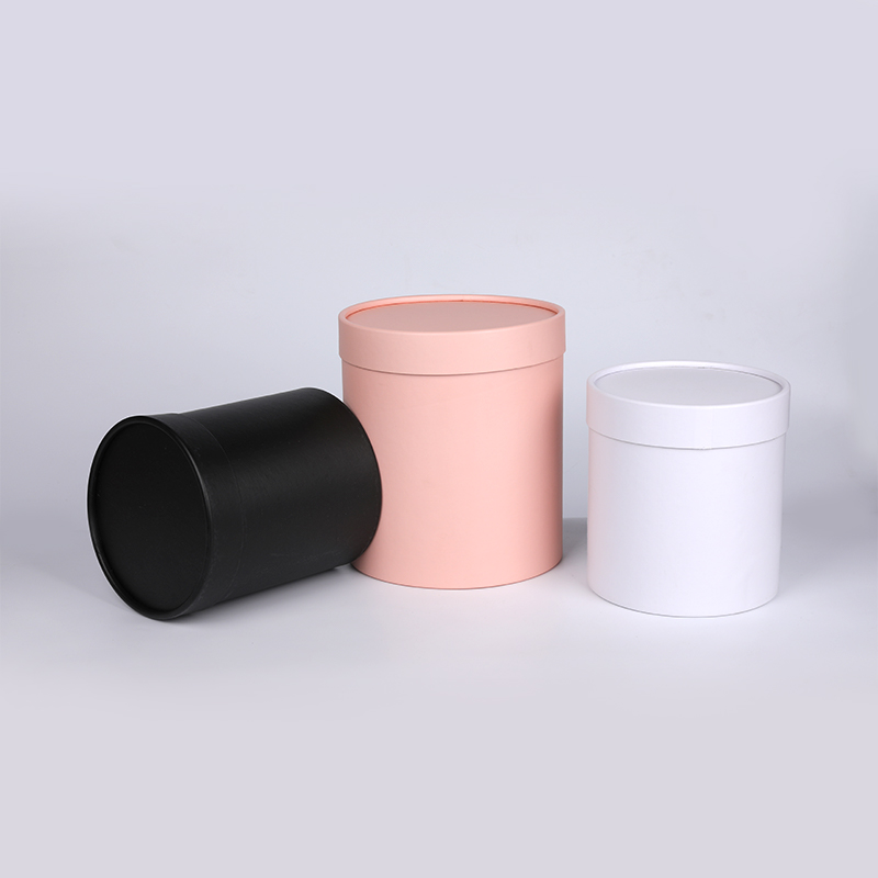 Silinder kertas elegan rahmat modern dengan papan abu -abu 10mm tahan lama