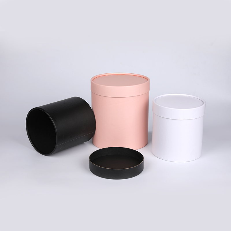 Silinder kertas elegan rahmat modern dengan papan abu -abu 10mm tahan lama